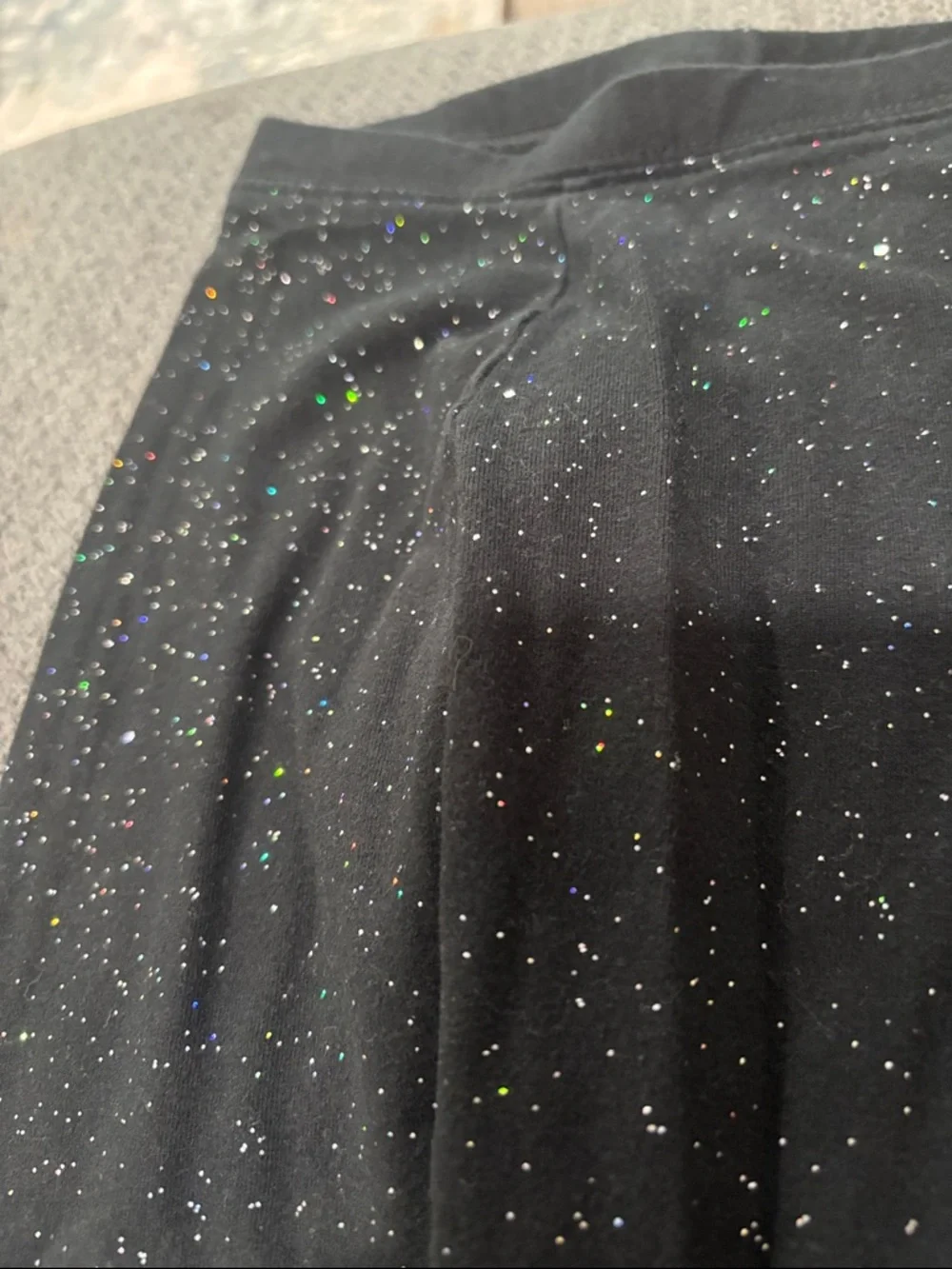 🟢10/$10 - Black Leggings with Glitter Accents